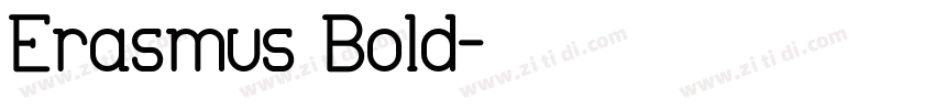 Erasmus Bold字体转换
